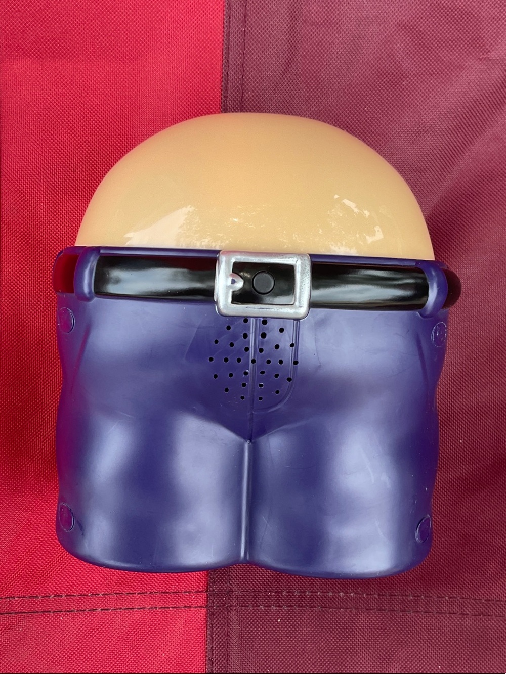 Novelty Minion-Style Figure Bottom with Purple Overalls